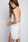 White Corset Mini Dress