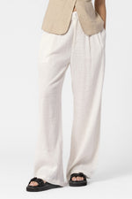 Cream linen pants