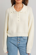 Solid Cozy Ribbed Crop Sweater