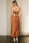 Sienna Pleated Cut Out Maxi Dress
